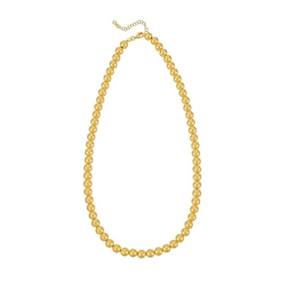 14K Gold Graduated Statement Pallina Necklace - Picture 1 of 1